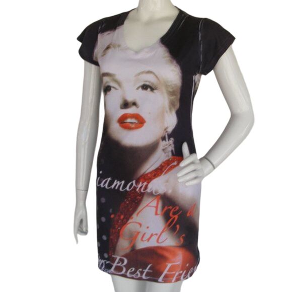 MARILYN MONROE Nightgown, S, Photo Print, Short sleeve - Picture 3 of 11